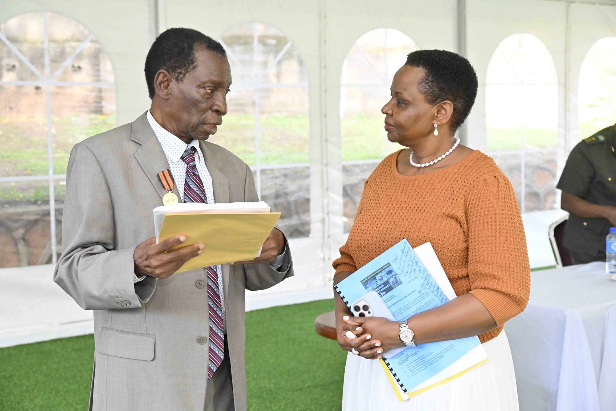 Hajji Isaac Mulindwa with Edith Nakalema