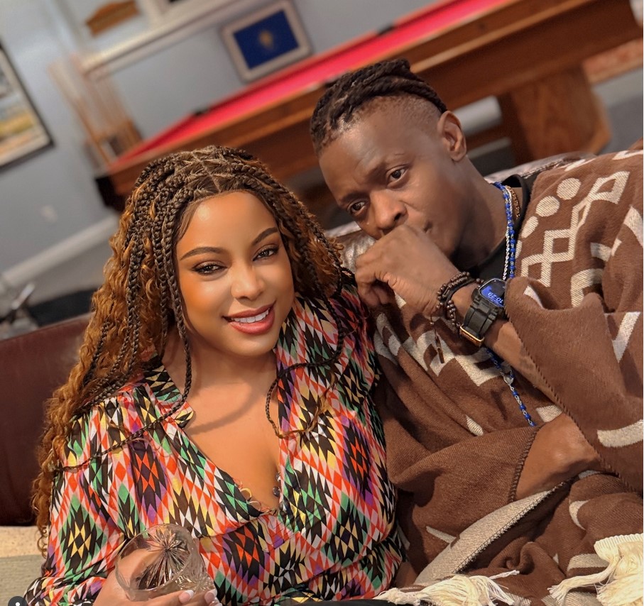 Juliet Zawedde with Chameleone