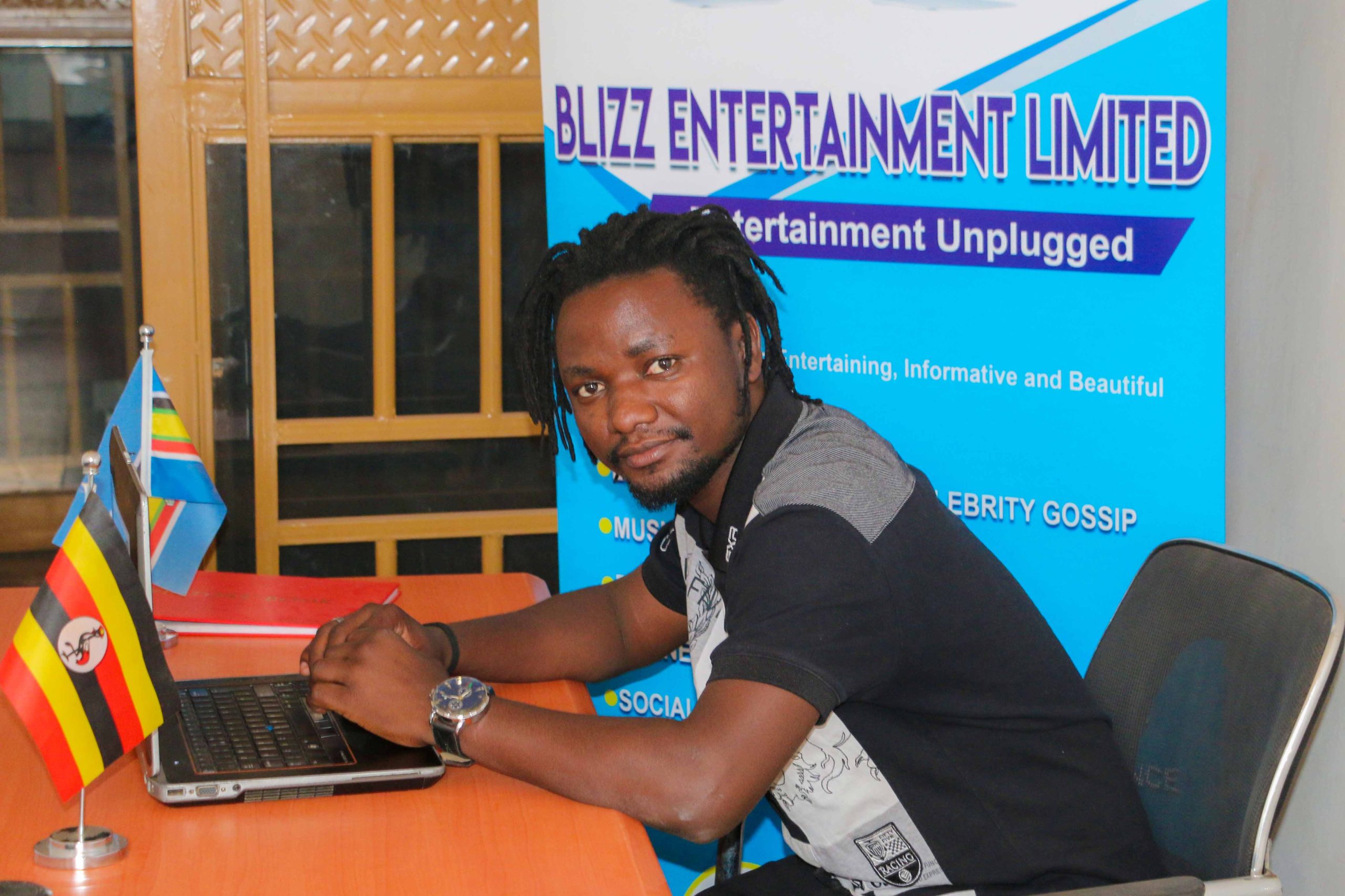 Sean Musa Carter Ugandan journalist reporting for Blizz.co.ug