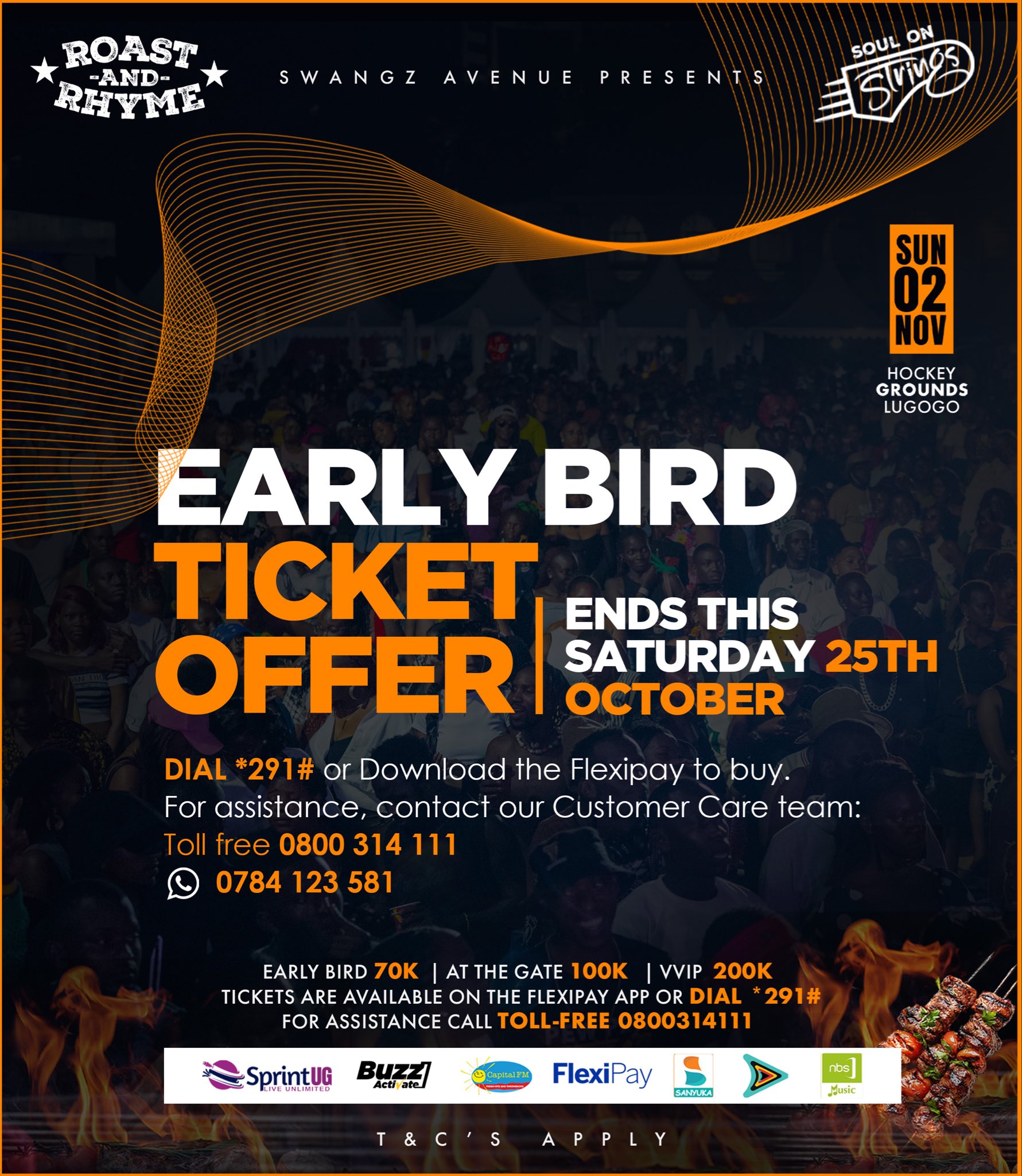 Roast and Rhyme Early Bird Tickets