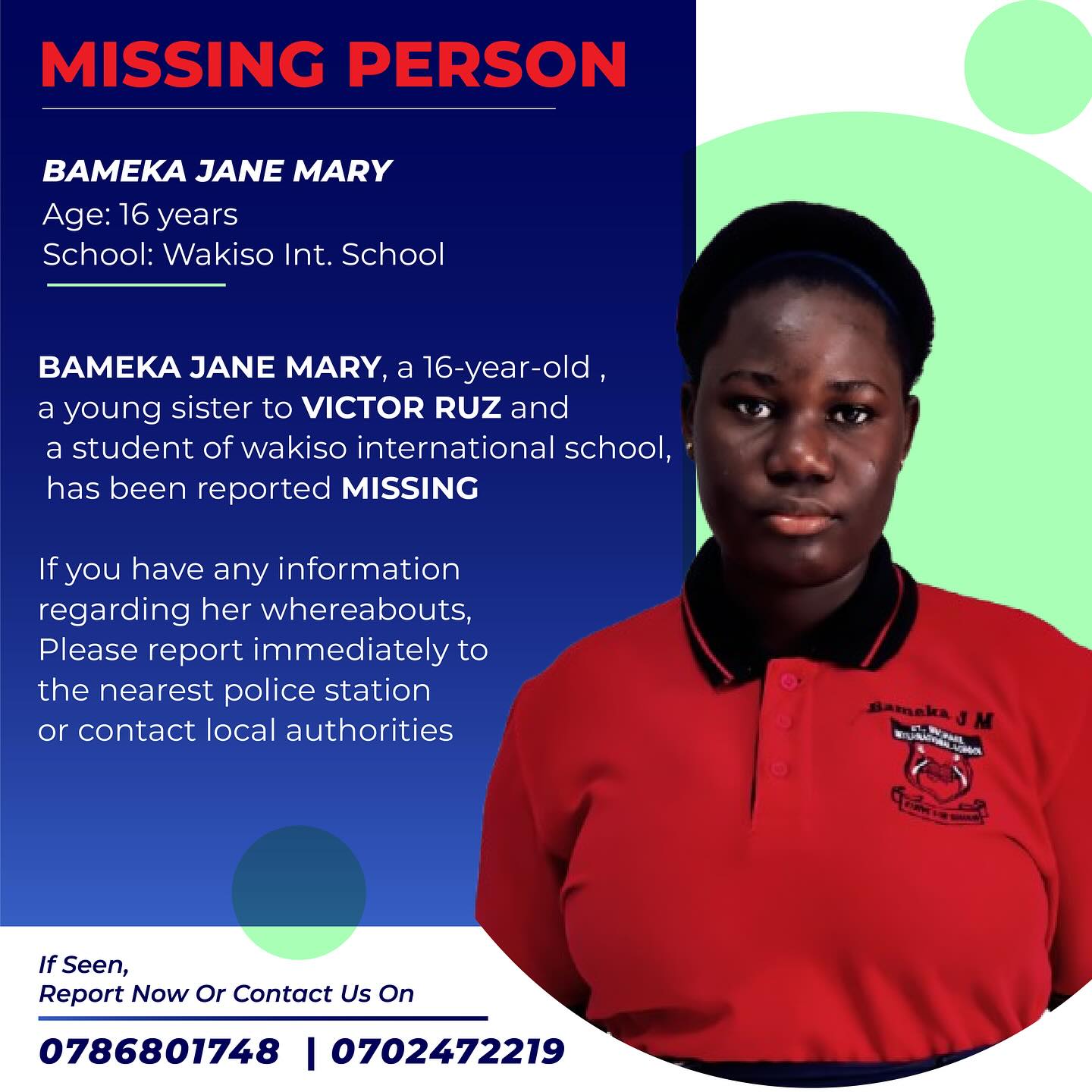 Victor Ruz Sister Goes Missing