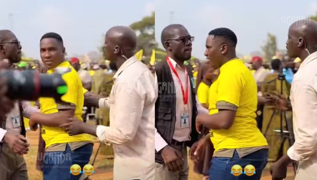 Tamale Mirundi Jr Chased from Museveni’s Box During Rubaga Campaign Tamale Mirundi Jr Chased from Museveni’s Box During Rubaga Campaign