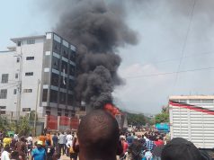Armored Money Van Catches Fire Near NRM Offices in Kasese, Millions of Shillings Lost