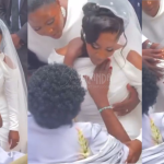 VIDEO: Shock and Drama as Desire Luzinda Faints at Her Wedding with Levixone