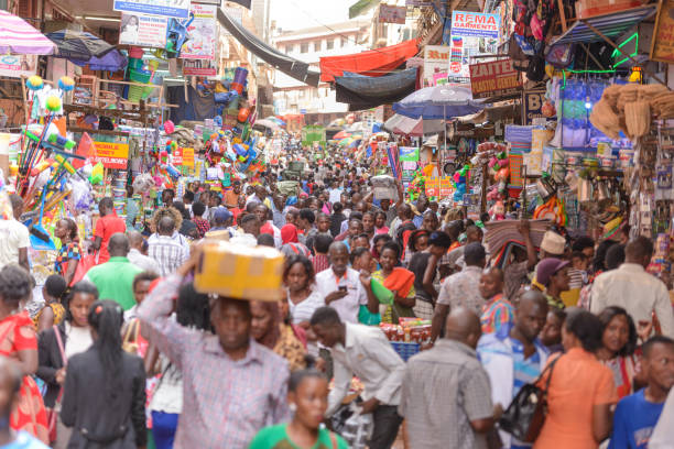 Kampala down town people Kampala down town the city with the highest population in Uganda