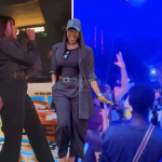 VIDEO: Tracy Melon Angrily Storms Off Stage After Fan Slaps Her Nyash in Mbarara
