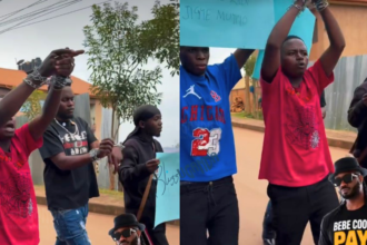 Ugandan TikTok creators Sky Solja, Jobless Billionaire and others have reportedly gathered near Bebe Cool’s Kiwatule home demanding payment for campaign-related work.