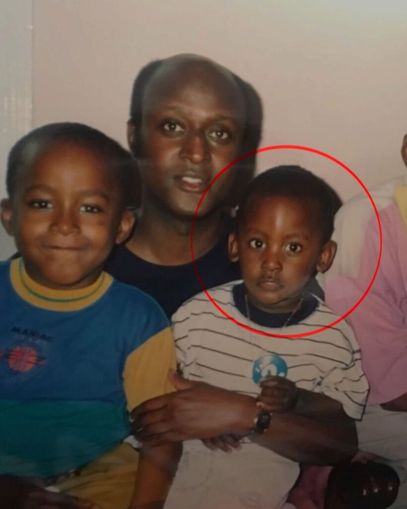 George Kamurasi with his Father