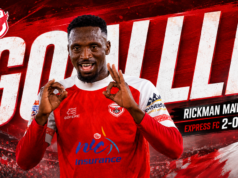 Rickman Jump-Starts Football Career with Goal Against KCCA Rickman vs KCCA