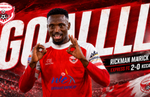 Rickman Jump-Starts Football Career with Goal Against KCCA Rickman vs KCCA
