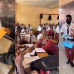 This lady took for a son who is going to sit for S4 a success card direct to there class room.. She gave him gifts and also flashed him with 1 million Ush while his classmates were seeing🥰 https://t.co/nPkSCpWyRn&mdash; mbale's finest🇺🇬 (@mbales_finest) October 6, 2026 mother gives son Shs1 million at school