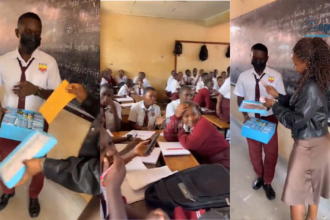 This lady took for a son who is going to sit for S4 a success card direct to there class room.. She gave him gifts and also flashed him with 1 million Ush while his classmates were seeing🥰 https://t.co/nPkSCpWyRn&mdash; mbale's finest🇺🇬 (@mbales_finest) October 6, 2026 mother gives son Shs1 million at school