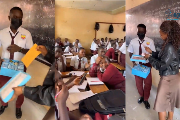 This lady took for a son who is going to sit for S4 a success card direct to there class room.. She gave him gifts and also flashed him with 1 million Ush while his classmates were seeing🥰 https://t.co/nPkSCpWyRn&mdash; mbale's finest🇺🇬 (@mbales_finest) October 6, 2026 mother gives son Shs1 million at school